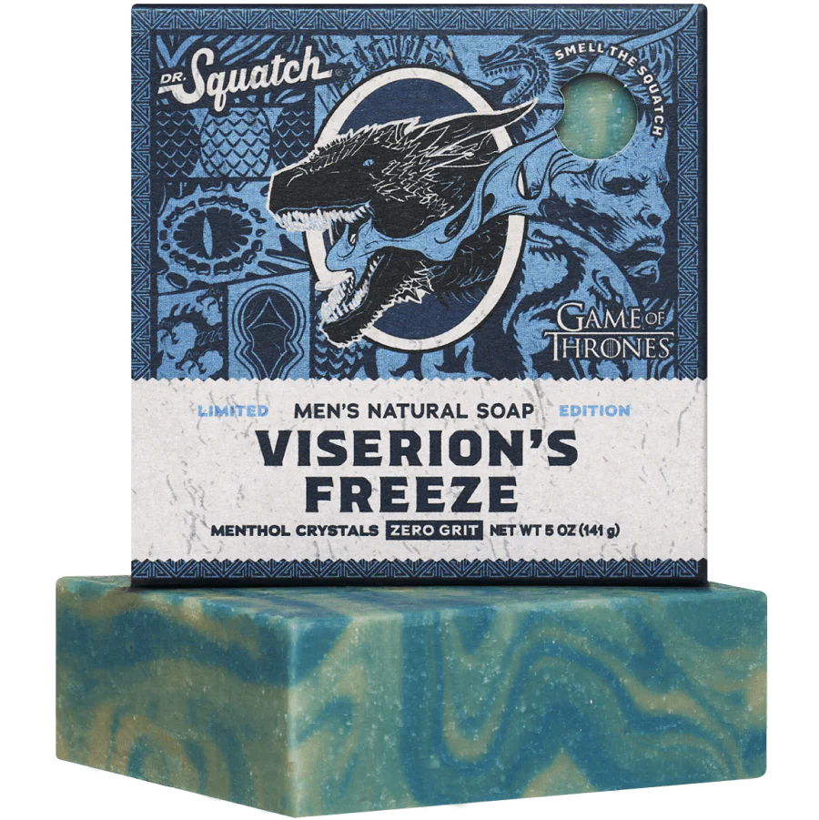 Dr. Squatch - Game of Thrones - Viserion's Freeze Bar Soap BAR-VFZ-01 DISVEN