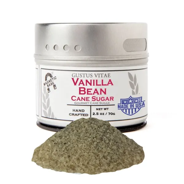 Gustus Vitae Vanilla Bean Cane Sugar  Tin