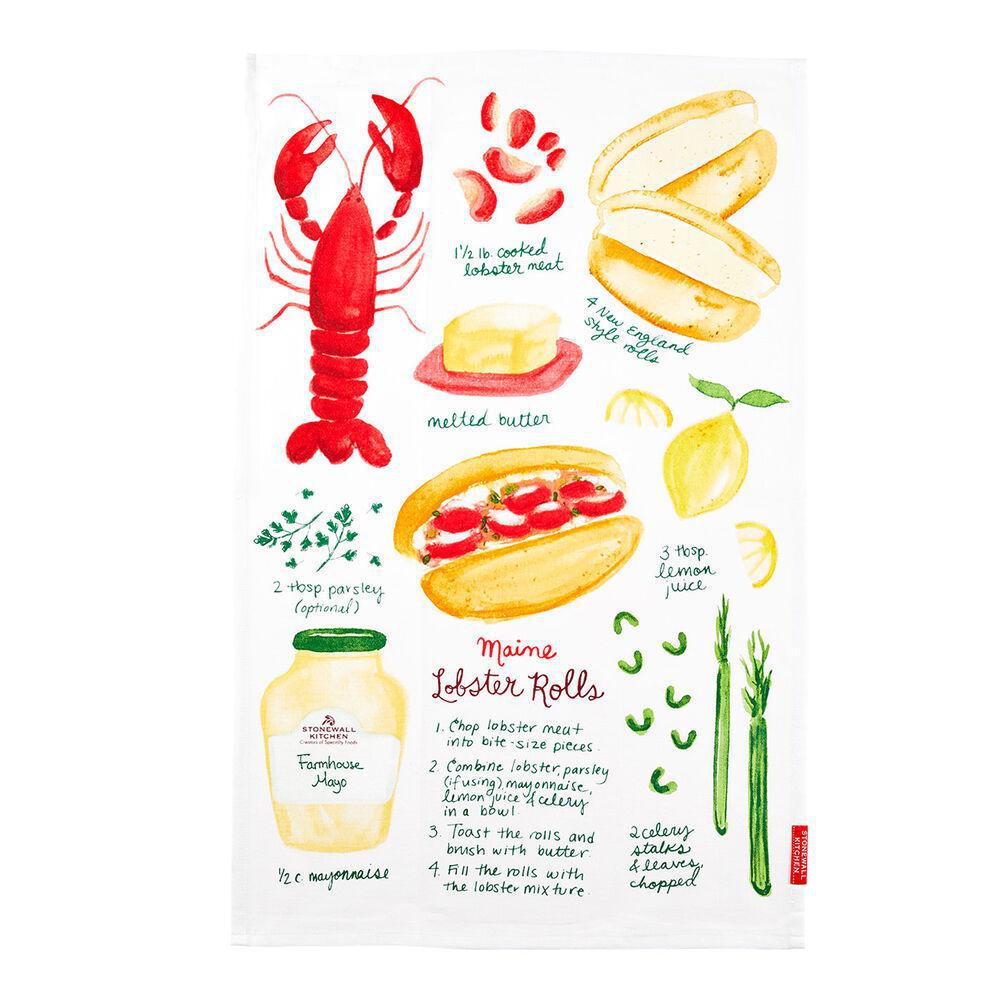 Stonewall Kitchen -  Lobster Roll Tea Towel 606954 DISVEN