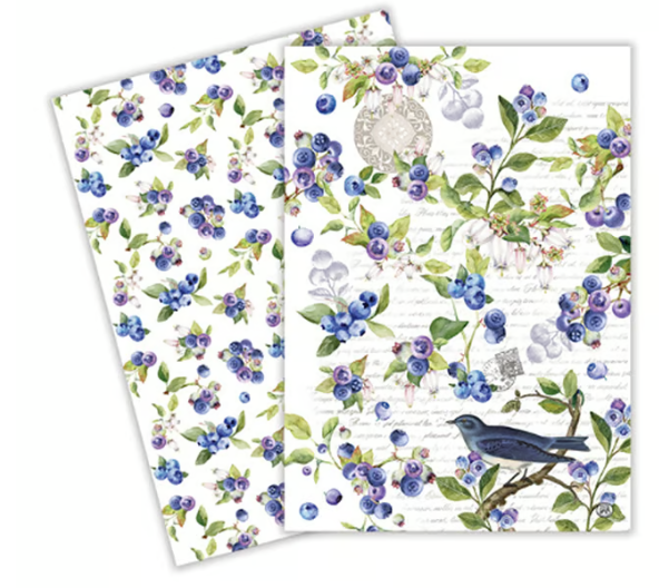 Stonewall Kitchen - Michel Design Works - Wild Blueberry Kitchen Towel Set of 2 - 830466