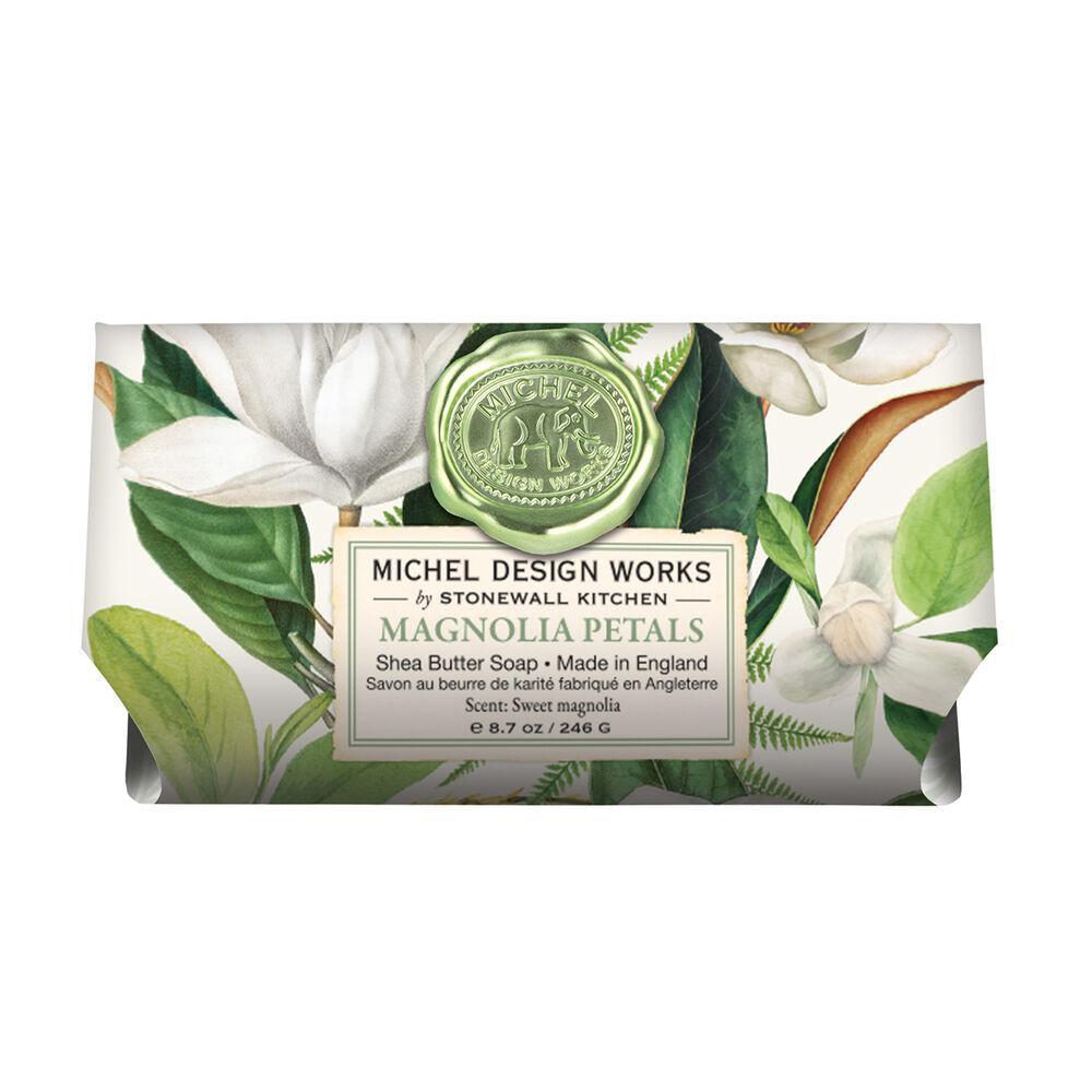 Stonewall Kitchen - Michel Design Works - Magnolia Petals Large Bath Soap Bar 8.7 oz- 802419 DISVEN
