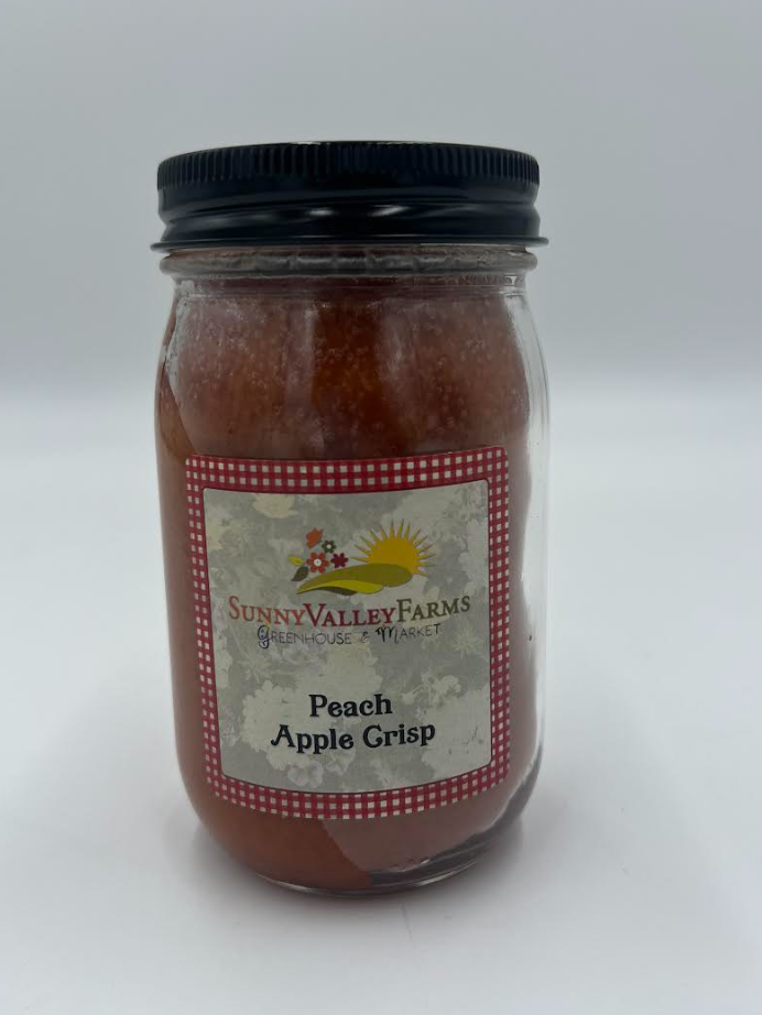 Sunny Valley Farms -  Candle - Peach Apple Crisp - 12 oz Pint PACP