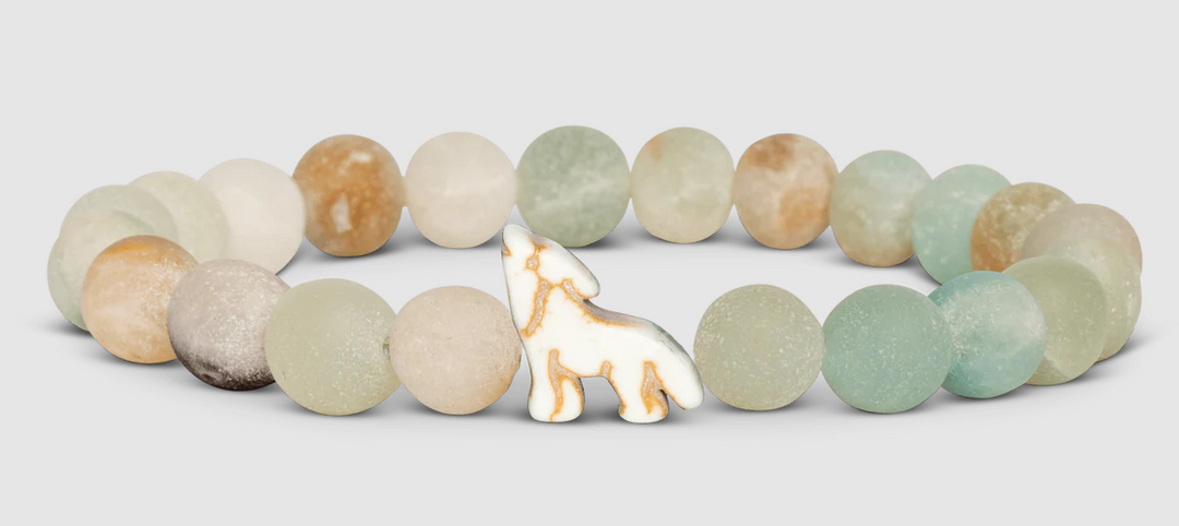 Fahlo - The Scout Bracelet - Tracks a Wolf - Sky Stone - W-SCT-SKY
