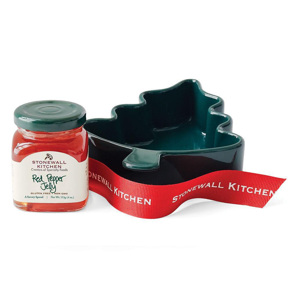 Stonewall Kitchen - Red Pepper Jelly w/ Tree Ramekin Gift Set - 190635 Seasonal
