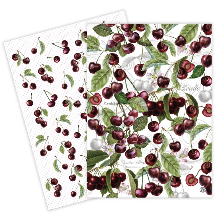 Stonewall Kitchen - Michel Design Works - Dark Cherry Kitchen Towels Set of 2 - 830455