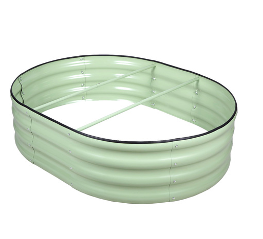 Centurion - Oval Metal Raised Garden Bed - Light Green - 82760197