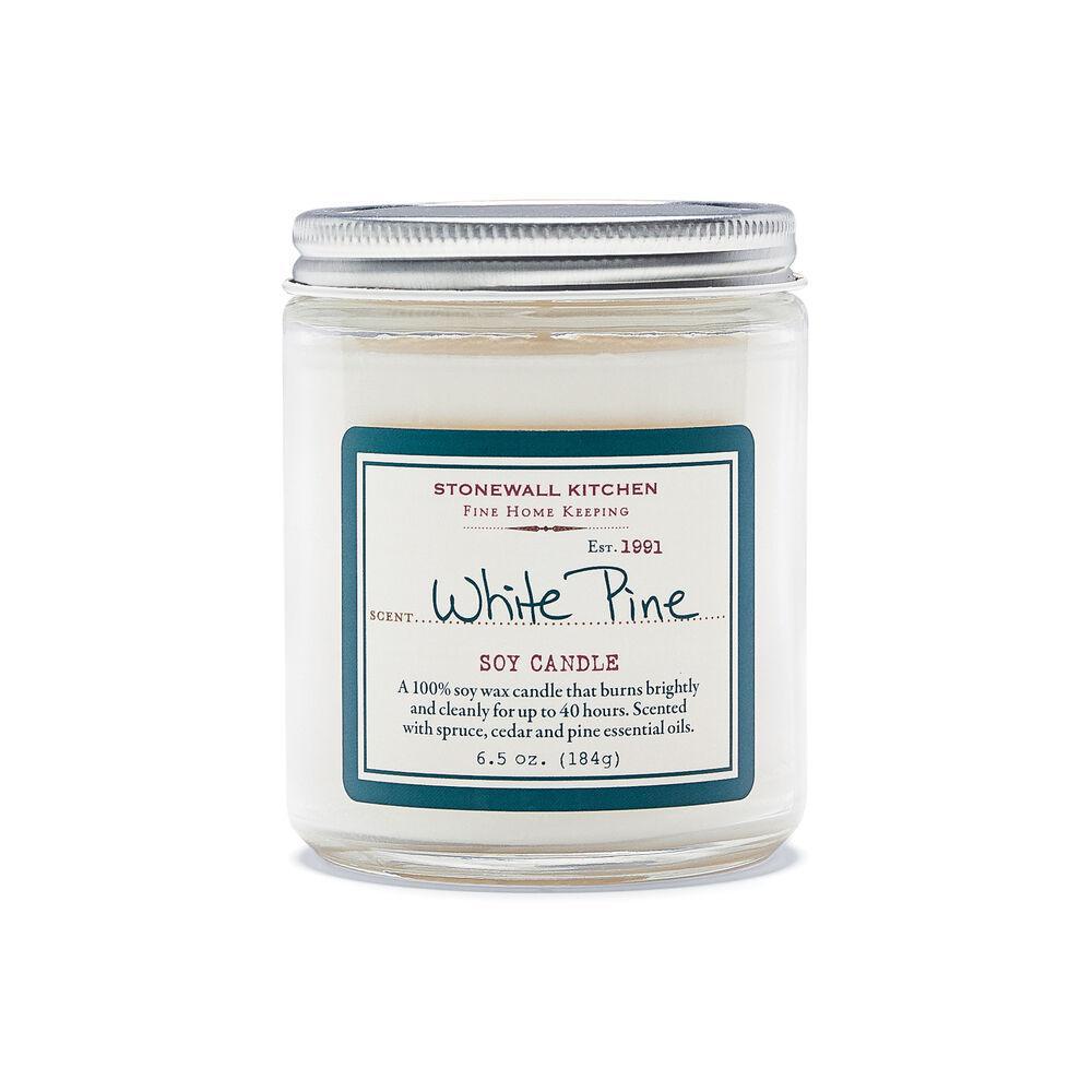 Stonewall Kitchen White Pine Soy Candle 6.5 oz jar 5625094 DISVEN