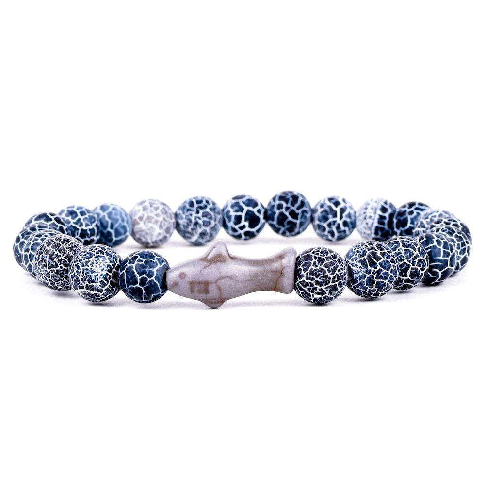 Fahlo - The Voyage Bracelet - Tracks a Shark - Deep Blue