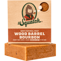 Dr. Squatch - Wood Barrel Bourbon Bar Soap 5n oz - WH-BAR-WBB-01