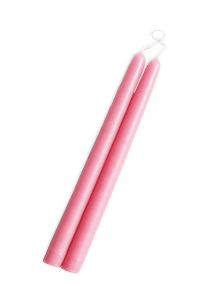 Mole Hollow - 12" Standard Tapers Dusty Rose Candle 22359