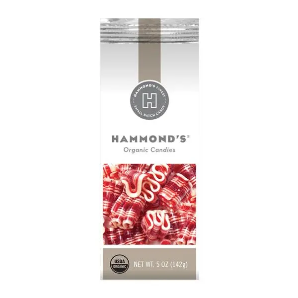 Hammond's Candies - Ribbon Candy - Mini Organic Mint 5 oz ORRT00115