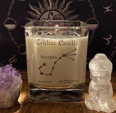 Blissful Collections by Victoria - Scorpio Candle 10 oz Cube w/ Lid - 1202