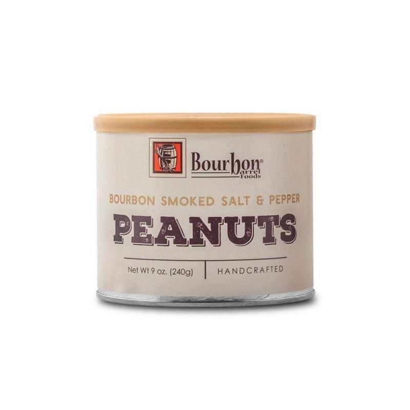 Bourbon Barrel Foods - Bourbon Smoked Salt & Pepper Peanuts 9 oz - SP-PEANUTS DISSVF