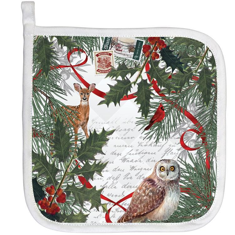 Stonewall Kitchen - Michel Design Works - Winter Woodland Potholder - 843425 DISVEN