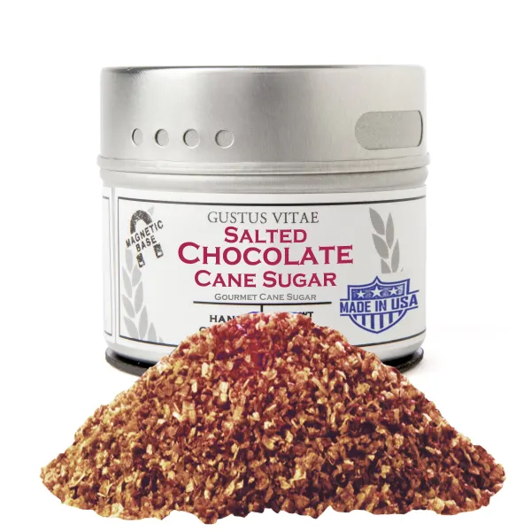 Gustus Vitae Salted Chocolate Cane Sugar  Tin