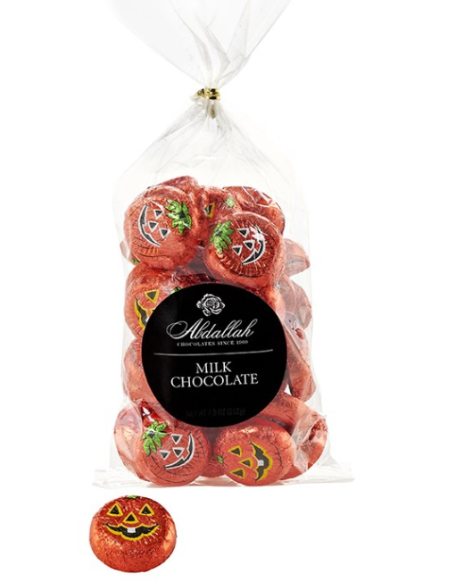 Abdallah Candies - Foil Milk Chocolate Jack-O-Lanterns 7.5 oz - 7892H DISSVF