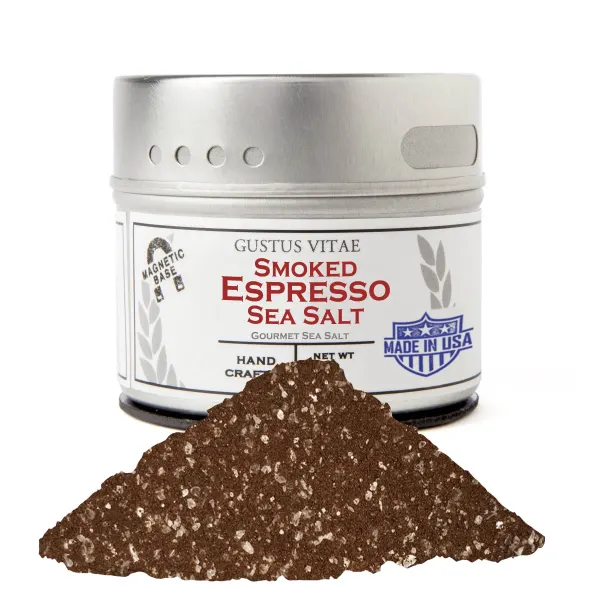 Gustus Vitae Smoked Espresso Sea Salt  Tin