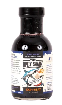The Spicy Shark Hot Blueberry Syrup 8 oz DISSVF