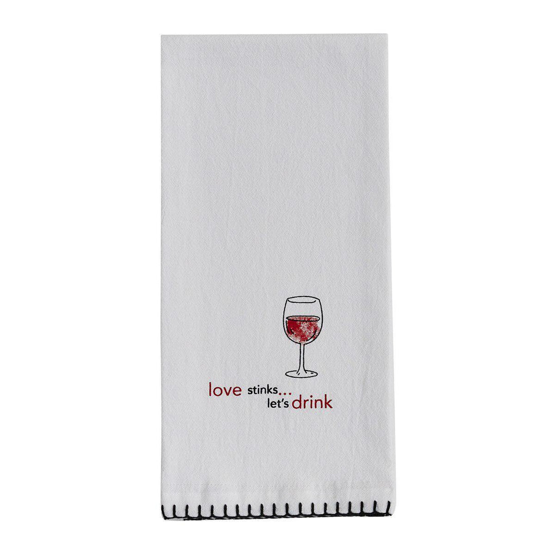 Park Designs - Love Stinks... Let's Drink Sentiment Dishtowel - 7199-989