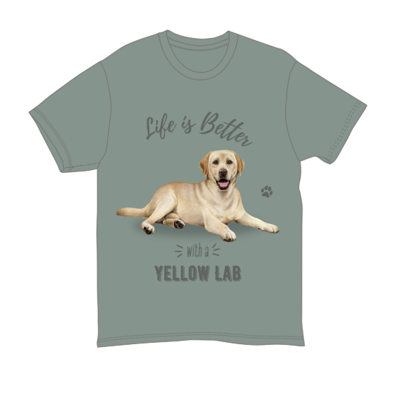 E & S Pets Comfort Threads Labrador, yellow, T-shirts XXL 620-20-XXL