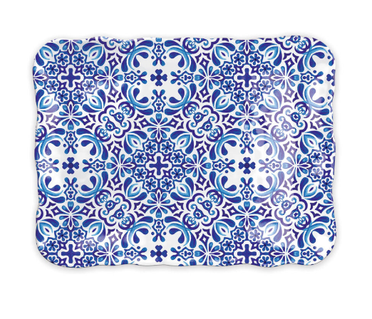Stonewall Kitchen - Michel Design Works - Indigo Seas Melamine Cookie Tray - 864438