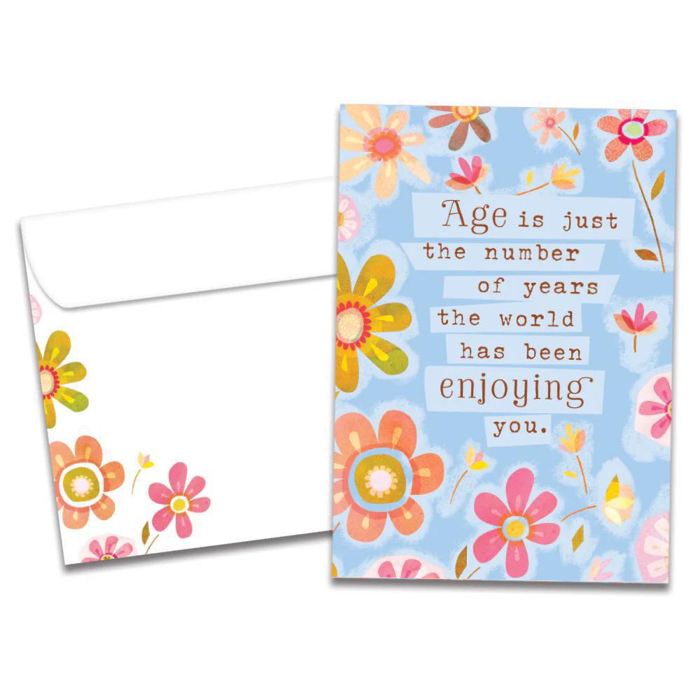 Tree-Free Greetings - Birthday Card - Age is Just the Number of Years... 19722
