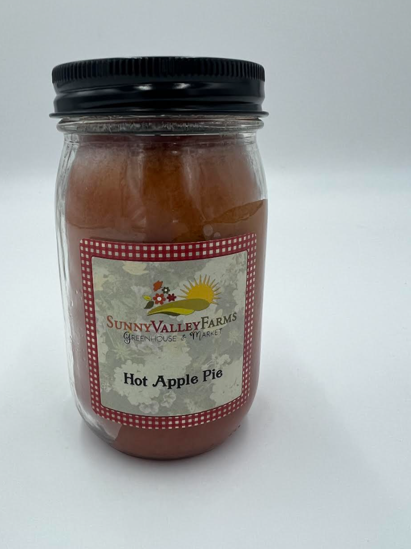 Sunny Valley Farms -  Candle - Hot Apple Pie - 12 oz Pint HAPP