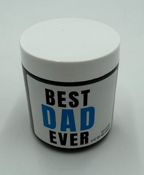 Oily Blends - Message Candles - 6 oz Soy Wax Candles - Best Dad Ever