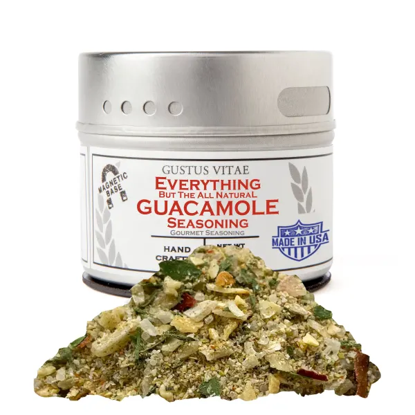 Gustus Vitae Everything But the All Natural Guacamole Seasoning  Tin DISSVF