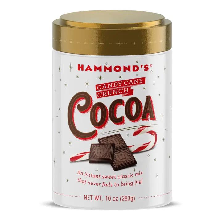 Hammond's Candies - All-Natural Cocoa Mix - Candy Cane Crunch 10 oz Tin - OT12812