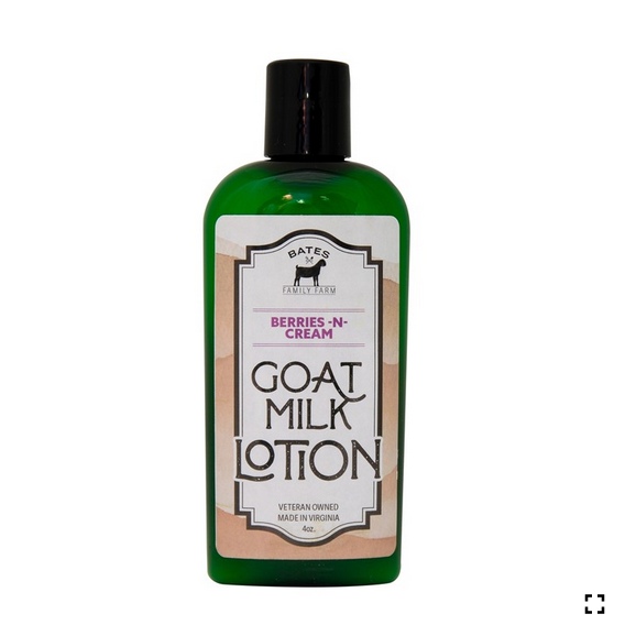 Bates Family Farm - 4oz Goat Milk Lotion - Berries and Cream