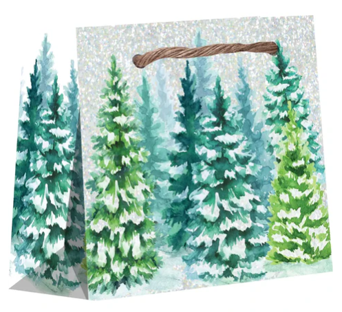 Jillson & Roberts - Tiny Totes - Snowy Trees - XTT624