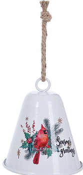 Special T Large Metal Cardinal Bell with Hanging C24973