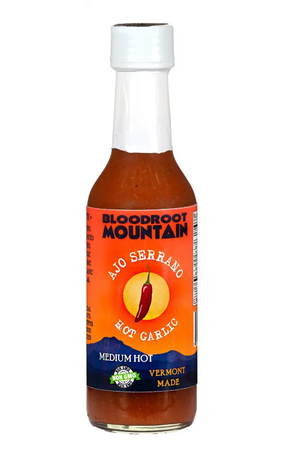 Benito's Hot Sauce - Bloodroot Mountain Hot Sauce - Ajo Serrano 5 oz - 1016-Z8E8O