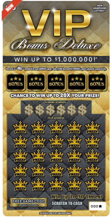 Scratch - $20 - VIP Bonus Deluxe - 1687