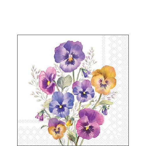 Ampelco - Napkin Cocktail "Pansies" 12518165