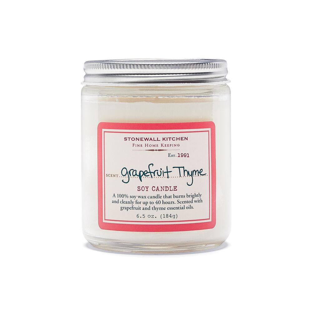 Stonewall Kitchen Grapefruit Thyme Soy Candle  6.5 oz jar 5625083 DISVEN