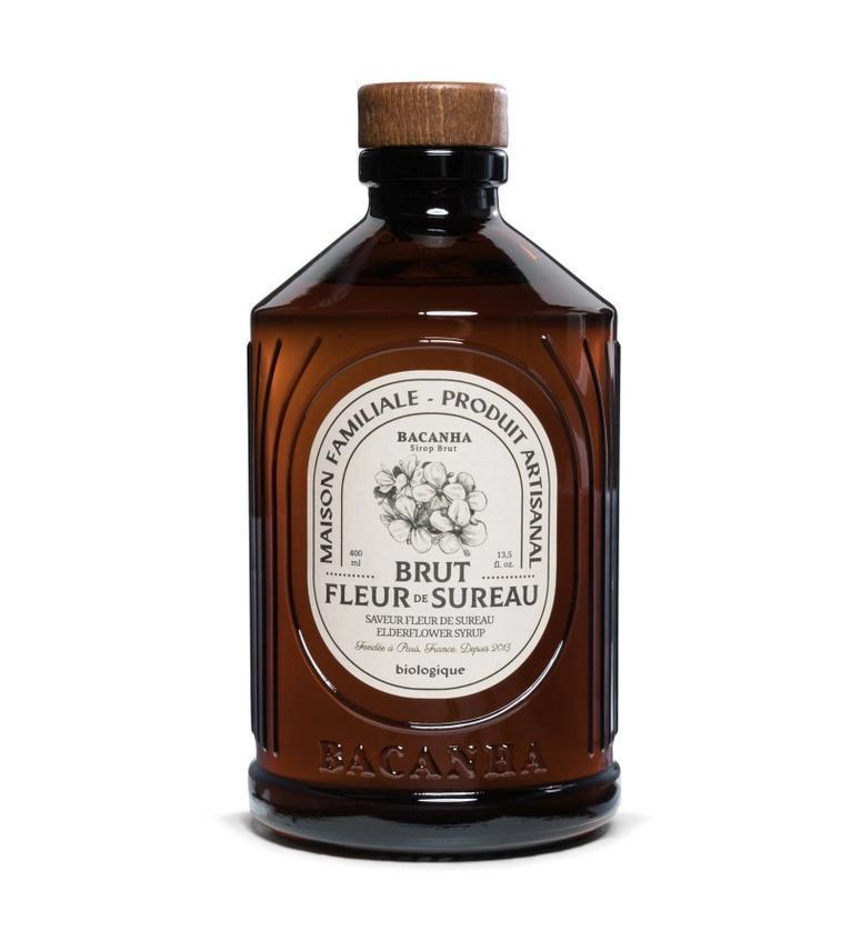 Bacanha - Raw Elderflower Syrup - Organic - 13.5 oz - SUREAU-S18