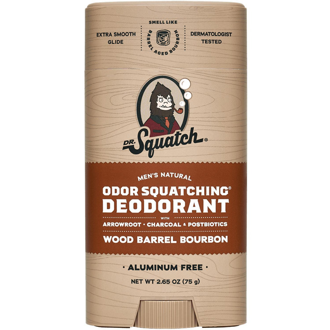 Dr. Squatch - Wood Barrel Bourbon Deodorant 2.65 oz - WH-DEO-WBB-02 DISSVF
