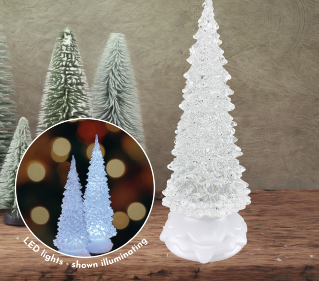 RCS - Christmas Tree LED White Glitter Motion Large - 89493