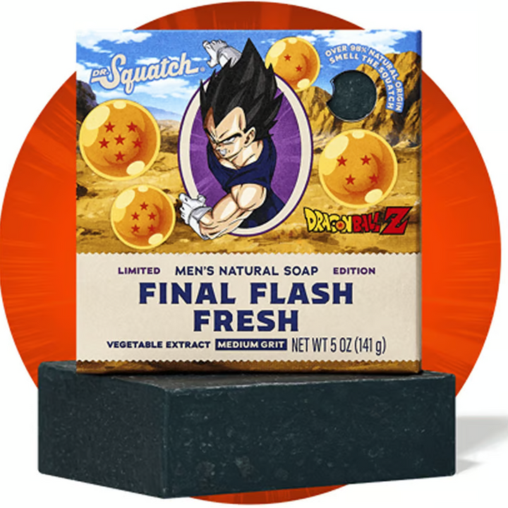 Dr. Squatch - Dragon Ball Z - Final Flash Fresh (Vegeta) Bar Soap 5 oz - WH-BAR-FFF-01