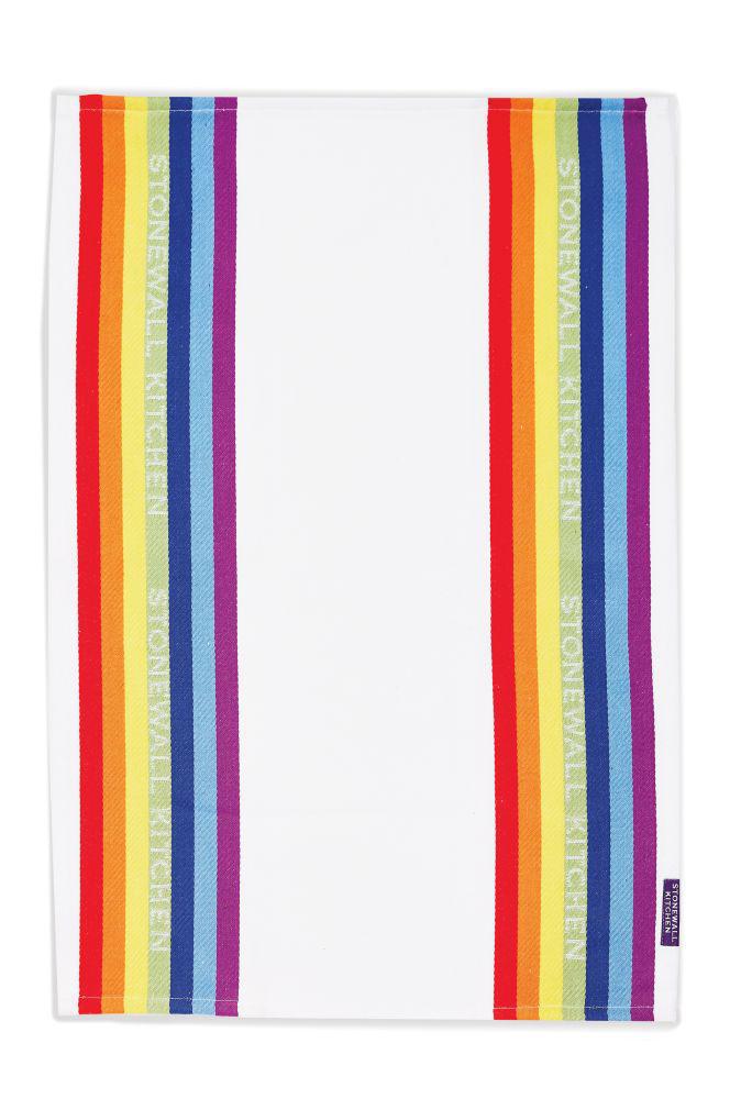 Stonewall Kitchen - Rainbow Jacquard Stripe Tea Towel - 609813