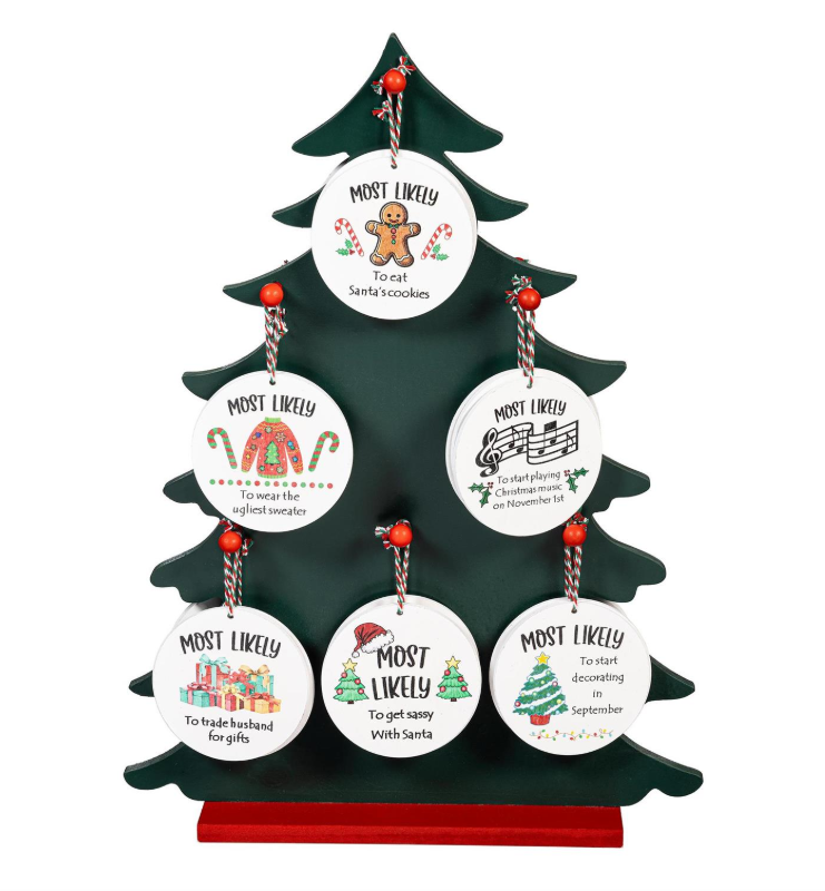 Evergreen - Traditional Santa Ornament Christmas Most Likely To... - 3OTW411