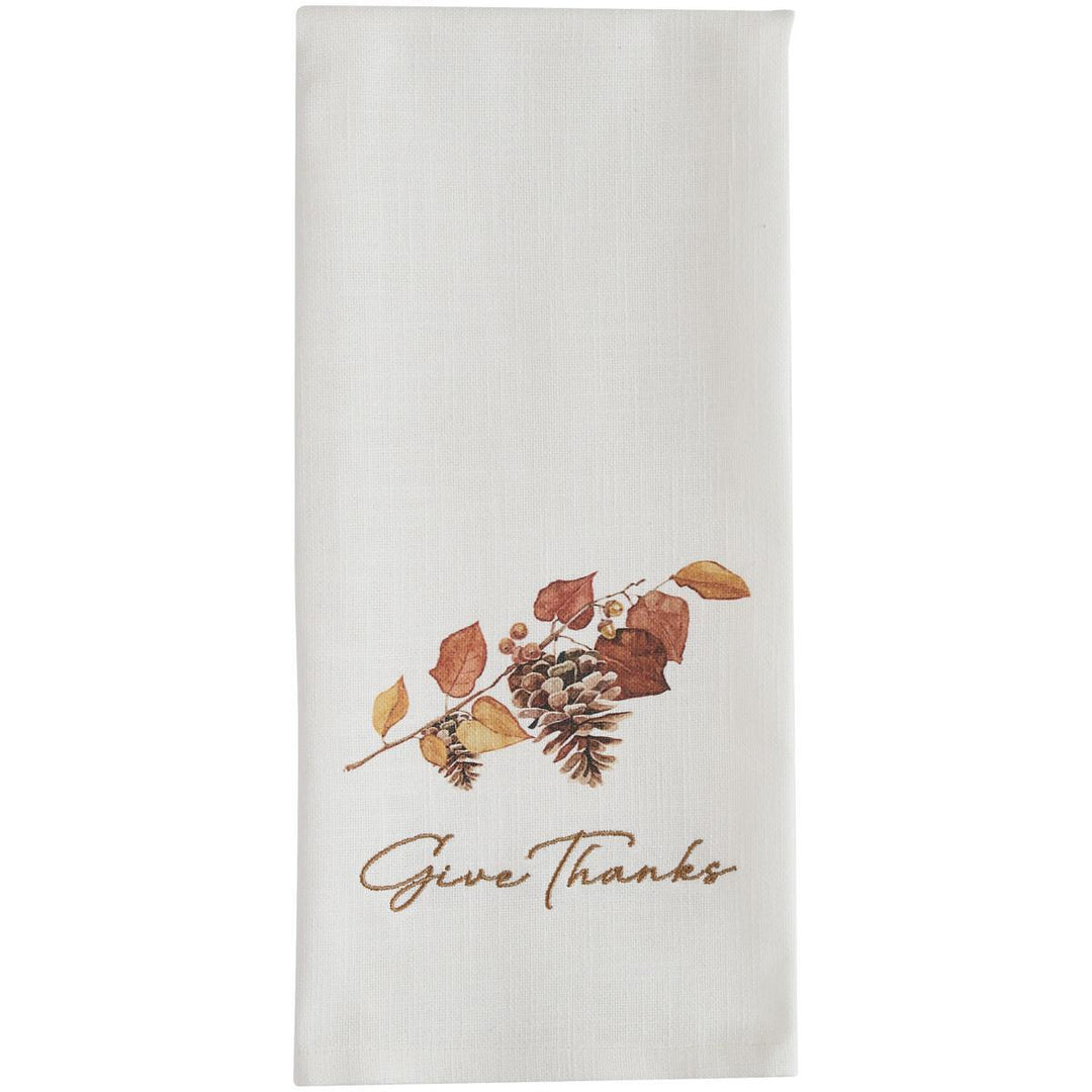 Park Designs - Essence of Fall Decorative Dishtowel (Give Thanks) - 9545-106
