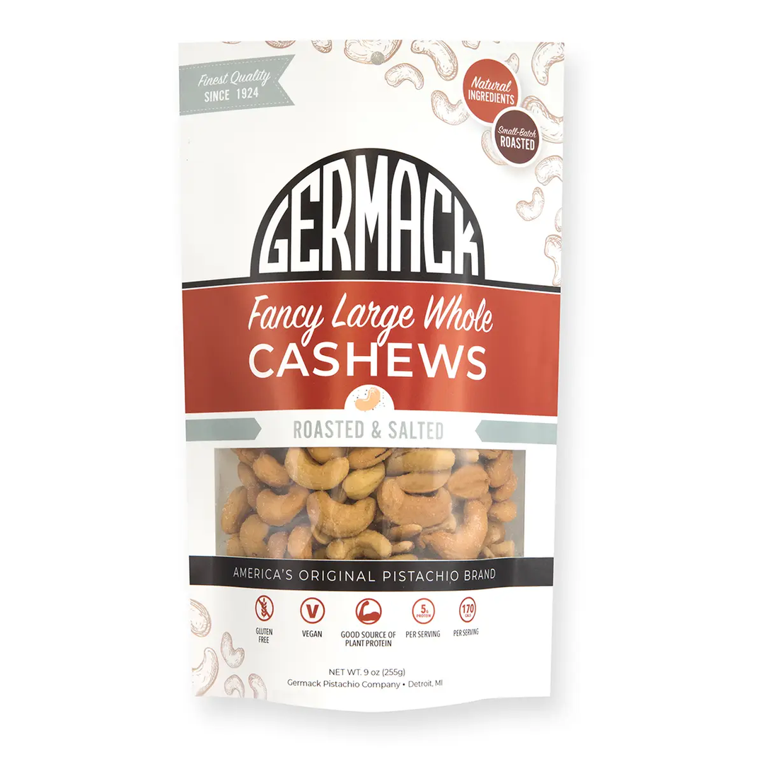 Germack Pistachio Company - Cashews - Fancy Large - 9 oz