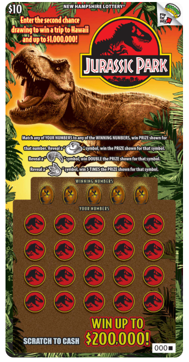 Scratch - $10 - Jurassic Park - 1673