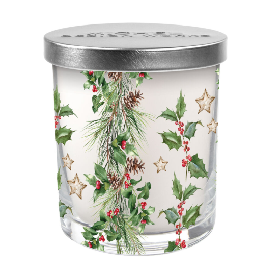 Stonewall Kitchen - Michel Design Works -  Holiday Garland Decorative Glass Candle
