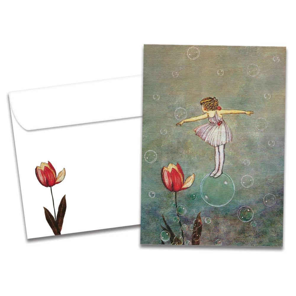 Tree-Free Greetings - Birthday Card - Floating Ballerina 20661