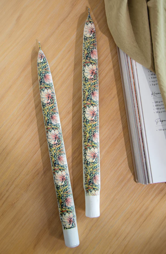 Flatyz - William Morris - Pimpernel - Set of 2 Taper Candles - 24V219
