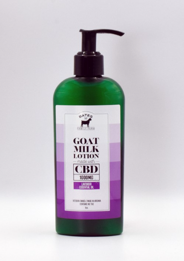 Bates Family Farm - 8oz CBD Goat Milk Lotion - Lavender 1000MG